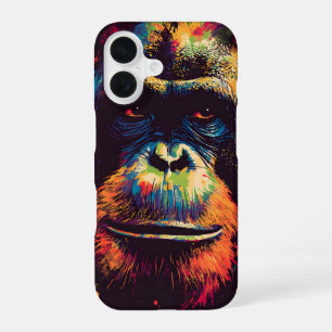 Wild Graffiti Urban Jungle Gorilla iPhone 16 Case
