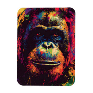 Wild Graffiti Urban Jungle Gorilla  Magnet