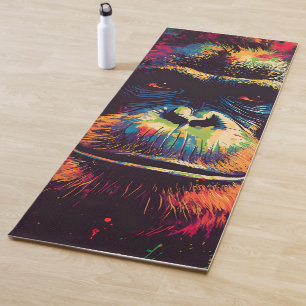 Wild Graffiti Urban Jungle Gorilla Yoga Mat