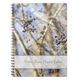 Wild Grapes in Winter Art Notebook