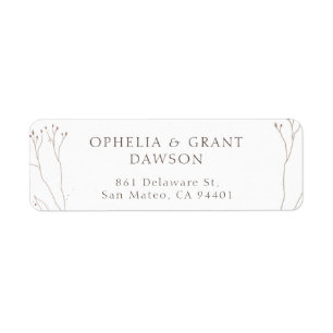 Wild Grass 30 Return Address Label Per Sheet
