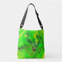 Wild Green Acrylic Fluid Art Abstract