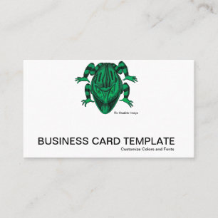 Wild Green Reptiles The Toad  Business Card