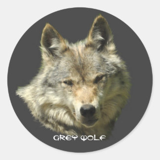 WILD GREY WOLF Wildlife Stickers