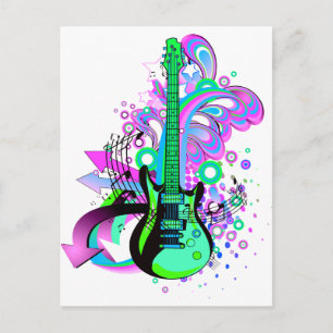 Wild Guitar Postcard