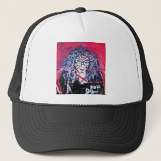 WILD HAIR ABSTRACTION TRUCKER HAT
