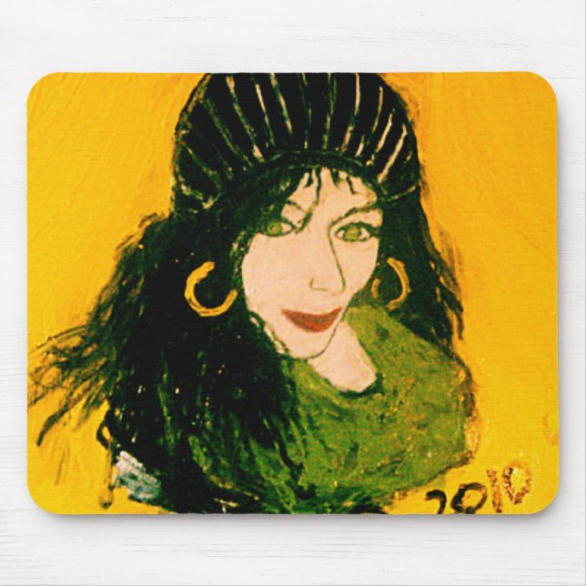 WILD HAIR AS RASTA MOUSE MAT (Front)