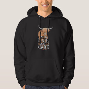 Wild Hair Dont Care Tee Funny Cow Farmer Scottish
