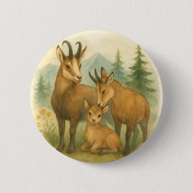 Wild Hamony in the Highlands 6 Cm Round Badge (Front)