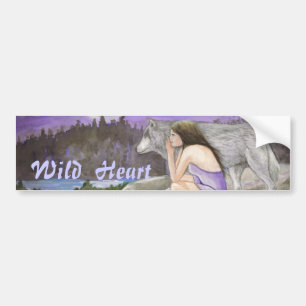 Wild Heart  By Lori Karels Bumper Sticker