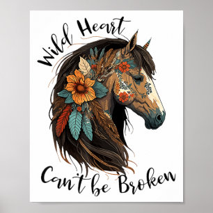 Wild Heart Can't Be Broken Horse Poster