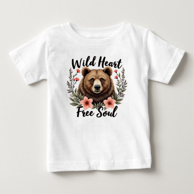 Wild Heart Free Soul  Baby T-Shirt (Front)