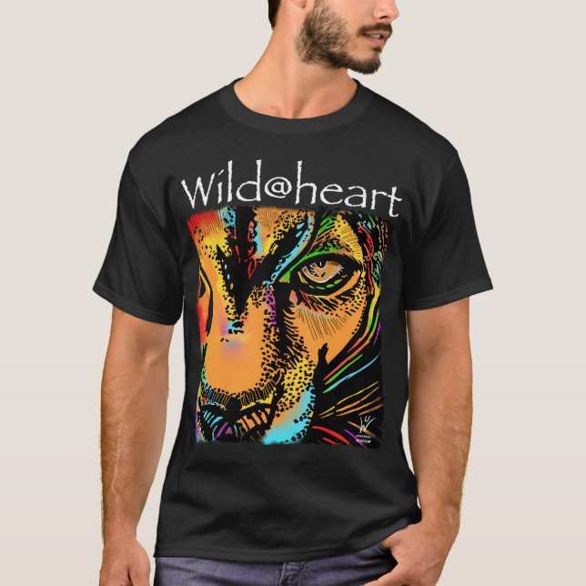 Wild@heart lion rainbow animals T-Shirt (Front)