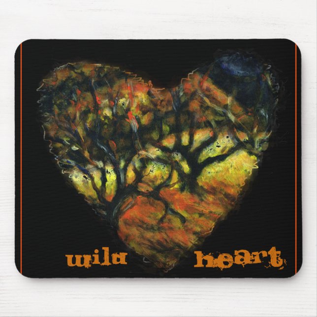 Wild Heart Mousepad with Trees (Front)