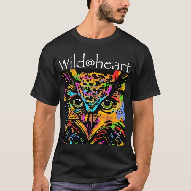 Wild@heart owl rainbow animals T-Shirt (Front)