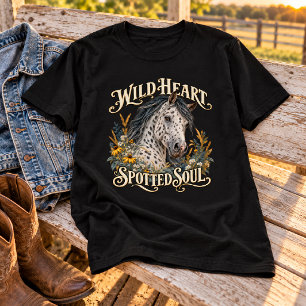 Wild Heart Spotted Soul Appaloosa Horse T-Shirt