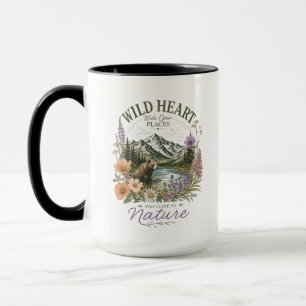 Wild Heart Wide Open Places Bear Mountain Wildflow Mug