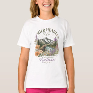 Wild Heart Wide Open Places Bear Mountain Wildflow T-Shirt