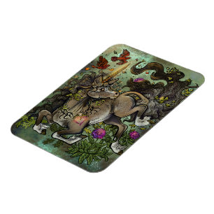 Wild Hearted Unicorn Magnet