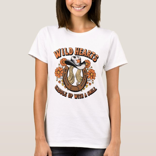 Wild Hearts Cowgirl T-Shirt (Front)