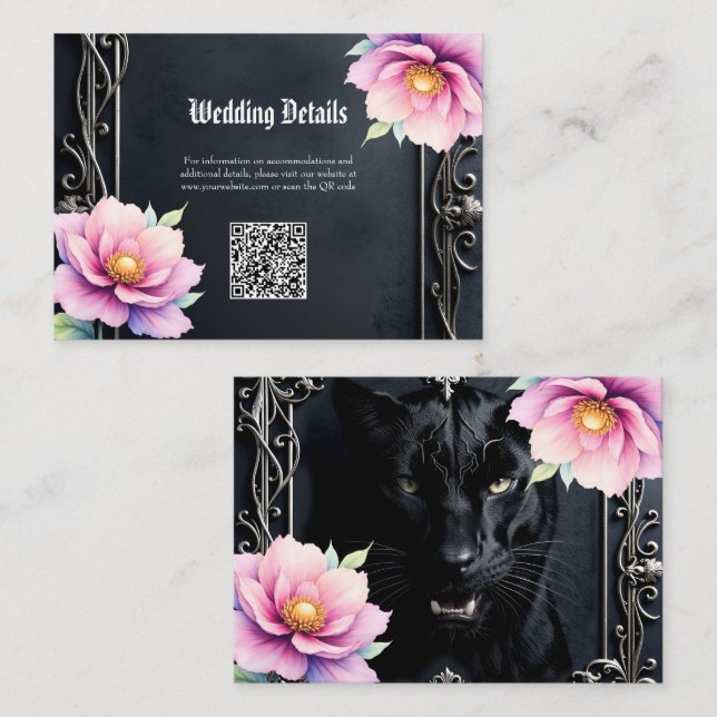 Wild Hearts, Eternal Vows.  Enclosure Card (Front/Back)