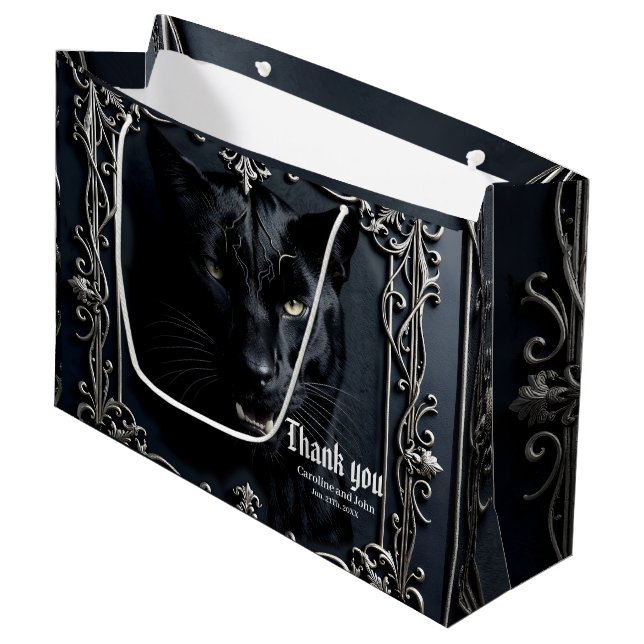 Wild Hearts, Eternal Vows.  Large Gift Bag (Front Angled)
