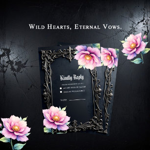 Wild Hearts, Eternal Vows.  RSVP Card