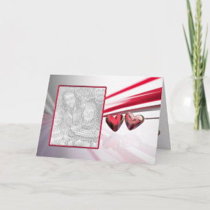 Wild Hearts (photo template) Holiday Card