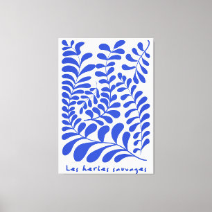 Wild herbs painting, Matisse style Canvas Print