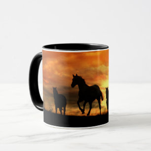 Wild Herd of Horses Mug