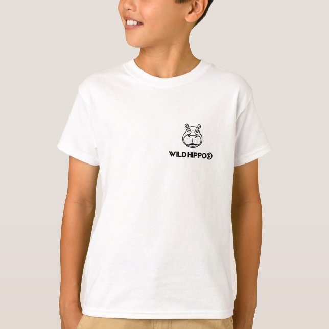 WILD HIPPO® Signature Graphic Tee – Premium Combed (Front)