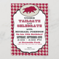 Wild Hog Birthday Invitation