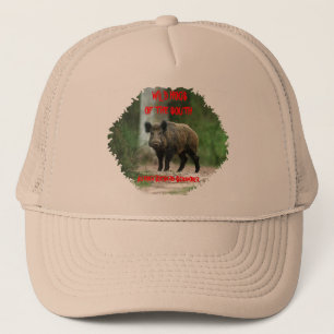 Wild Hogs Of The South,Author Richard Schamber Trucker Hat