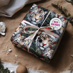Wild Holidays Tiger Safari Wrapping Paper Sheet