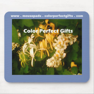 Wild Honeysuckle Rose Mouse Mat