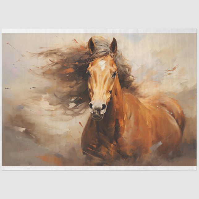 Wild Horse 5 Decoupage Paper (Front)