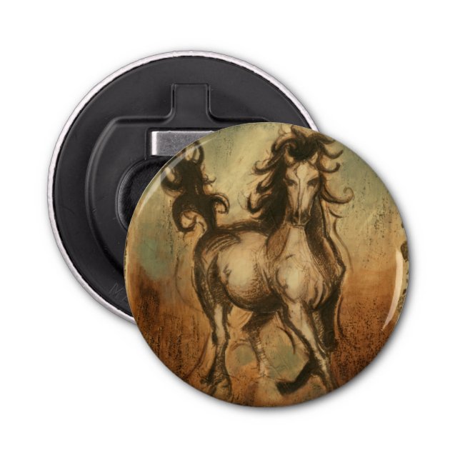 Wild Horse and Warm Colours Bottle Opener (Front)