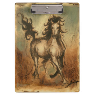 Wild Horse and Warm Colours Clipboard