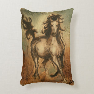 Wild Horse and Warm Colours Decorative Cushion