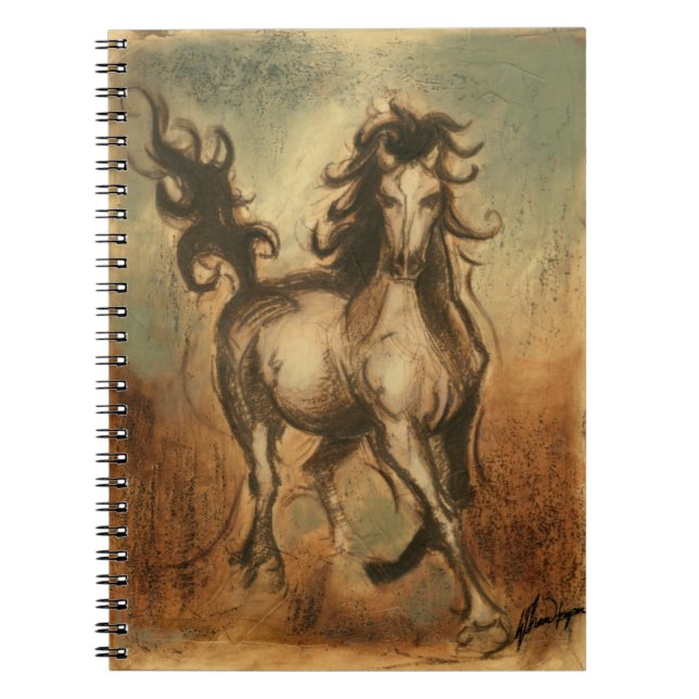Wild Horse and Warm Colours Notebook (Front)