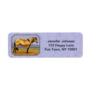 Wild Horse Buckskin Stallion Purple