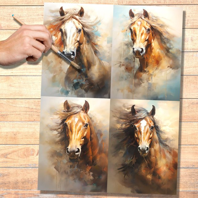 Wild Horse Collage 1 Decoupage Paper (Creator Uploaded)