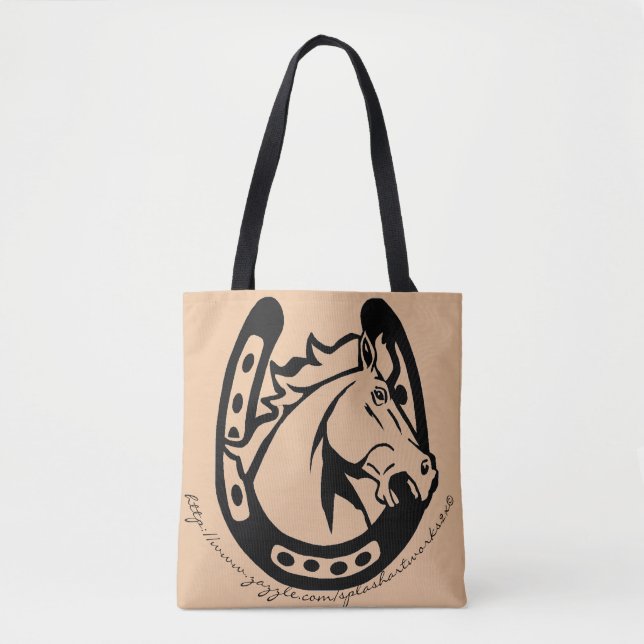 "Wild horse couldn't make me" Tote Bag (Front)