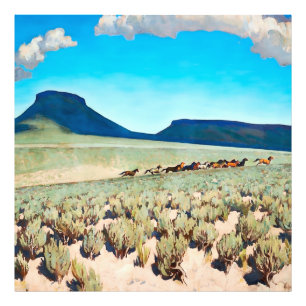“Wild Horse Country” by Maynard Dixon Photo Print