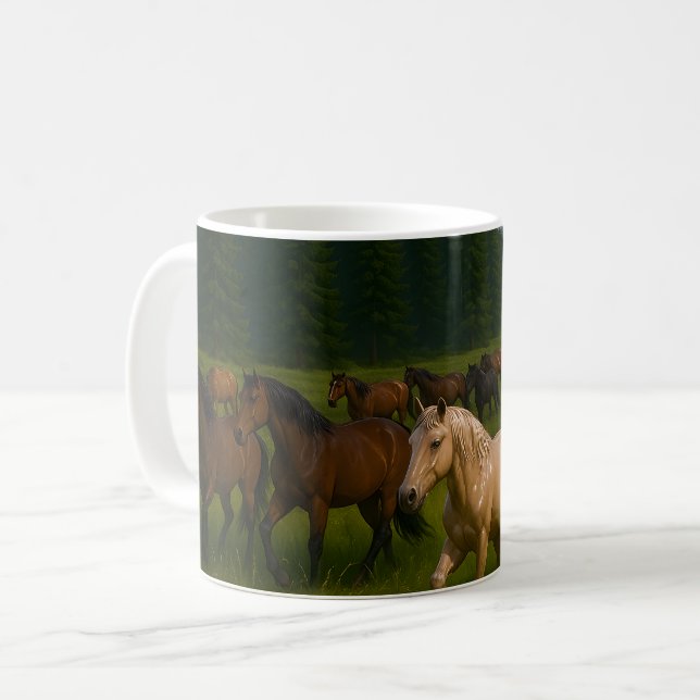 Wild Horse Forest Coffee Mug (Front Left)