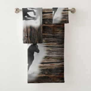 Wild Horse Galloping Bath Towel Set