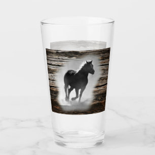 Wild Horse Galloping Glass