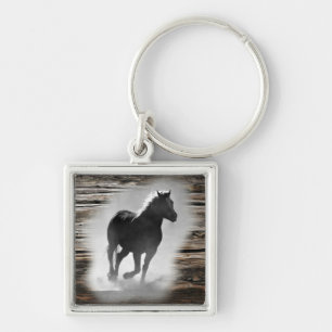 Wild Horse Galloping Key Ring