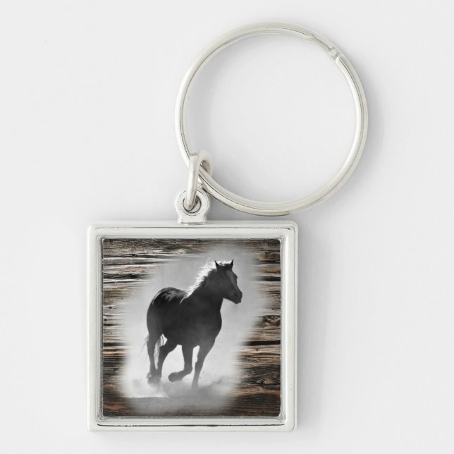 Wild Horse Galloping Key Ring (Front)
