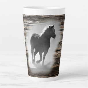 Wild Horse Galloping Latte Mug